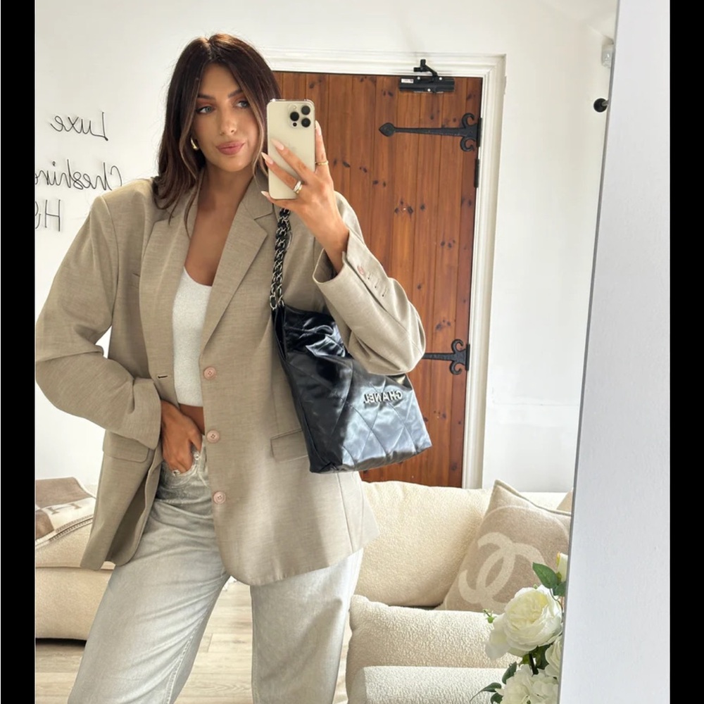 Rare calf skin Chanel jacket worn 2x